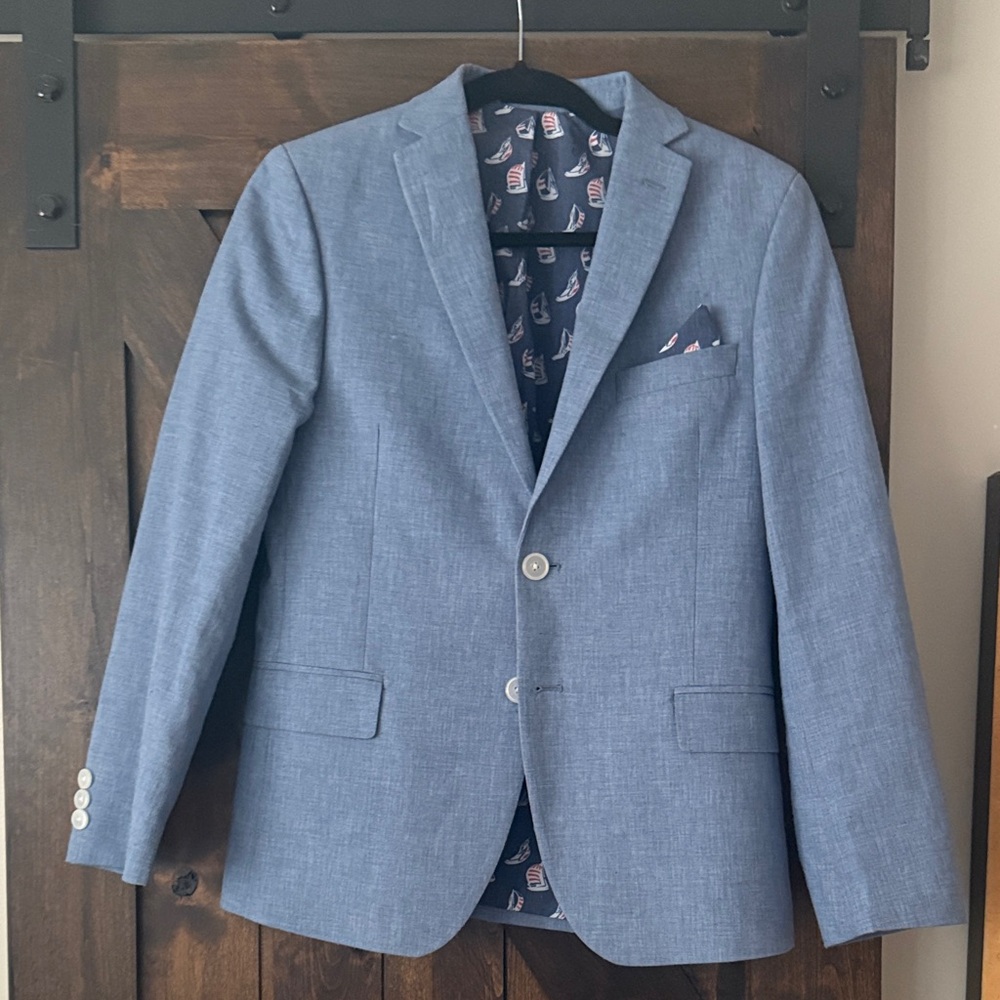 Ralph Lauren Light Blue Sport Coat Toubg Man size 15R